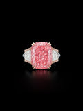 Lab-Grown Fancy Vivid Pink Cushion-Cut Diamond Ring – 11.15ct VVS1