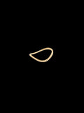 Lab Grown Diamonds Wave Curve Ring – 18K Gold 0.15ct